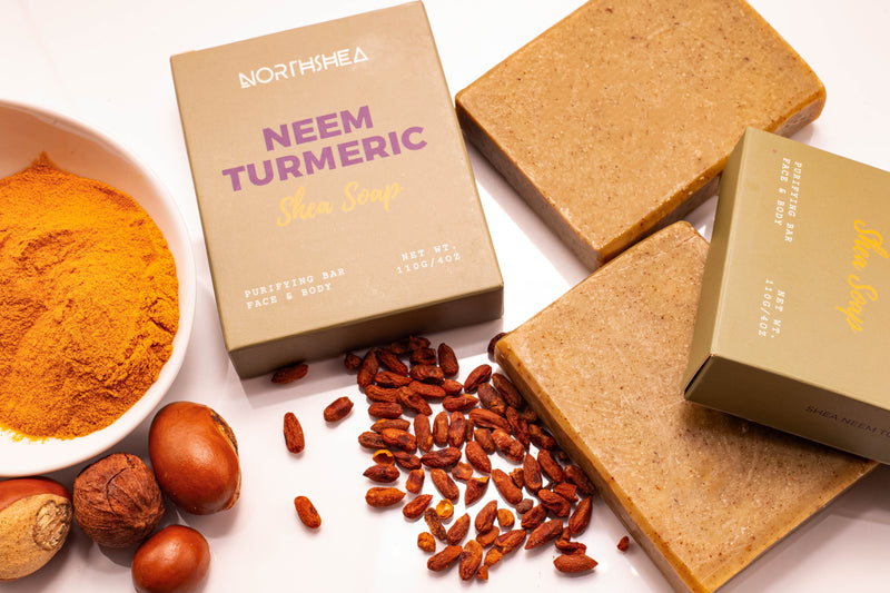 Neem + Turmeric Shea Soap: Purifying Face & Body Bar