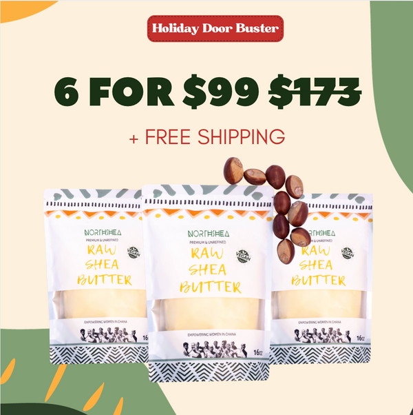 6-Pack Raw Shea Butter Family Bundle (6 x 1LB) — Best Value + Free Shipping
